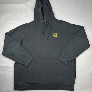 Under Armour Mens XL Rival Fleece Hoodie Black Graphic Pullover 1380260